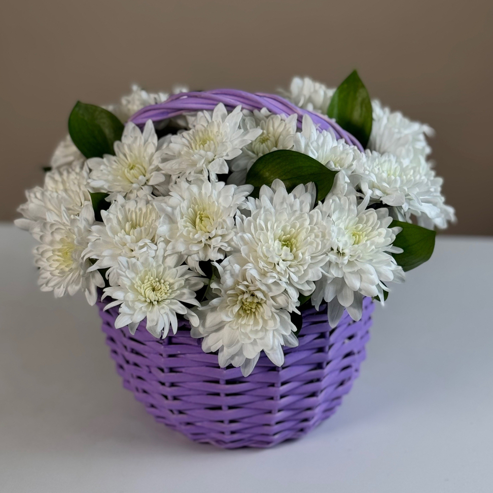 КОРЗИНКА С ХРИЗАНТЕМОЙ