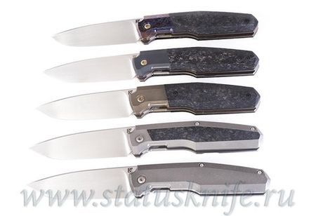 Сет 5 ножей CKF/Philippe Jourget FIF20 (M390, Ti , CF, ZircuTi, Больстер)