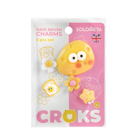 SOLOMEYA Набор украшений для расчески Летнее настроение Set Of Charms For Hair Brush Summer Mood, 5