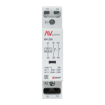 Контактор модульный EKF km-av-1-25-02-230V