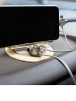 Держатель-полочка Remax с кабелем 3в1 (Micro, 8-pin,Type-c ) RC-FC2 Letto gold