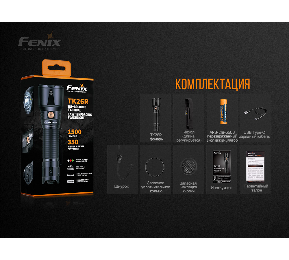 Фонарь Fenix TK26R