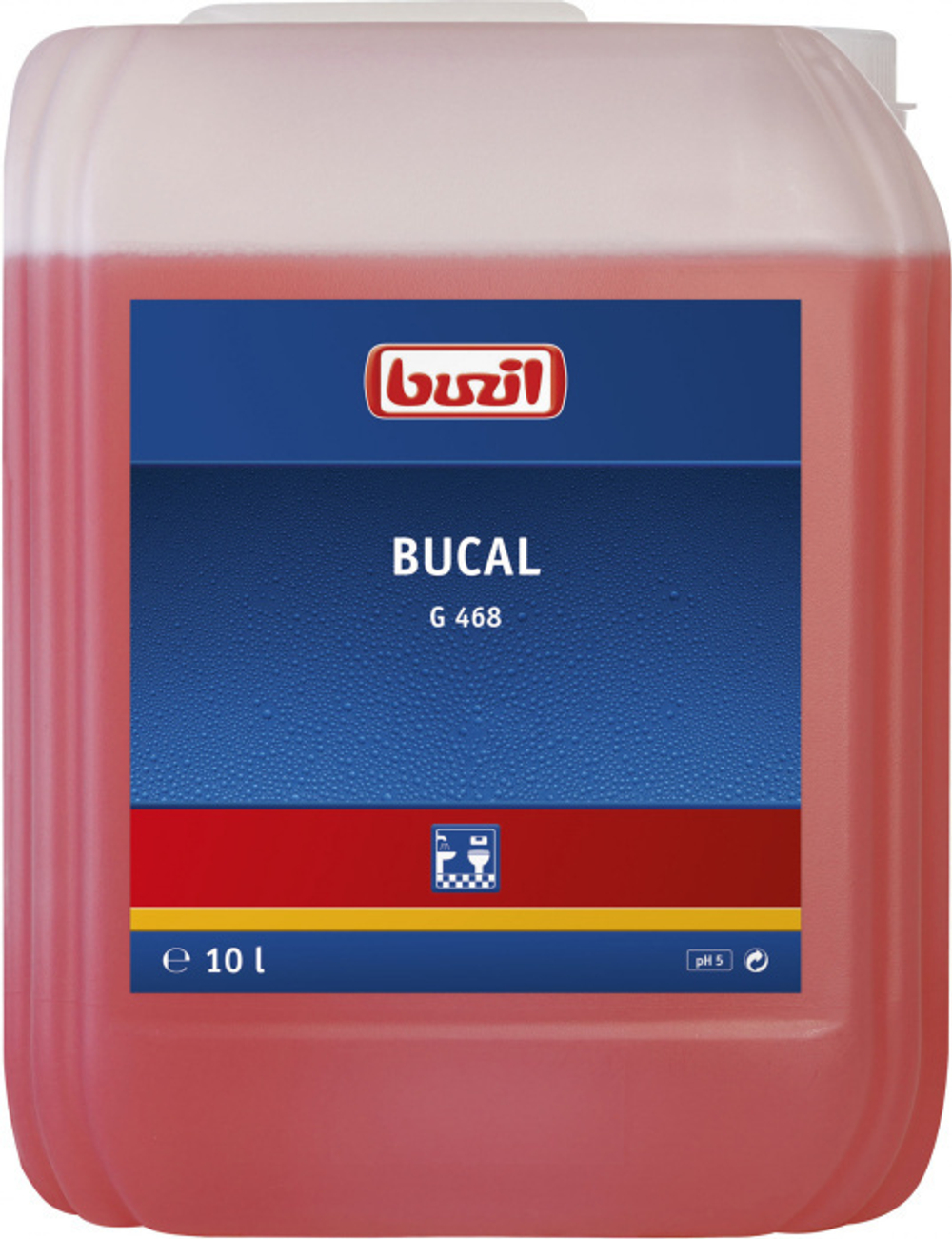 Bucal, средство для чистки сантехники, не содержащее кислоту, Buzil 10 л.