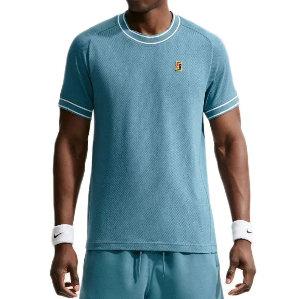 Мужская теннисная футболка Nike Court Heritage Tennis - smokey blue