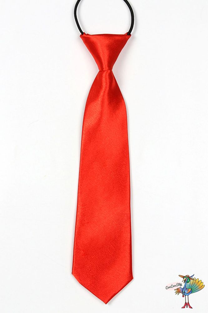 галстук детский Красный, на резинке