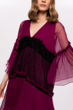 Шелковое платье Nissa