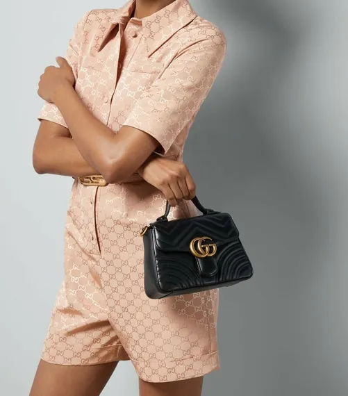 Мини-сумка женская Gucci GG Marmont черный
