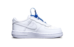 Baby Nike Air Force 1 toggle Velcro low-top sneakers white and blue