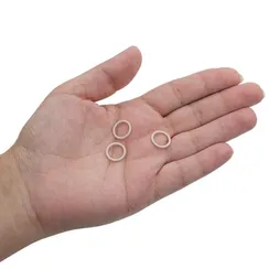 Кольцо для бретели серебристый пион 10 мм