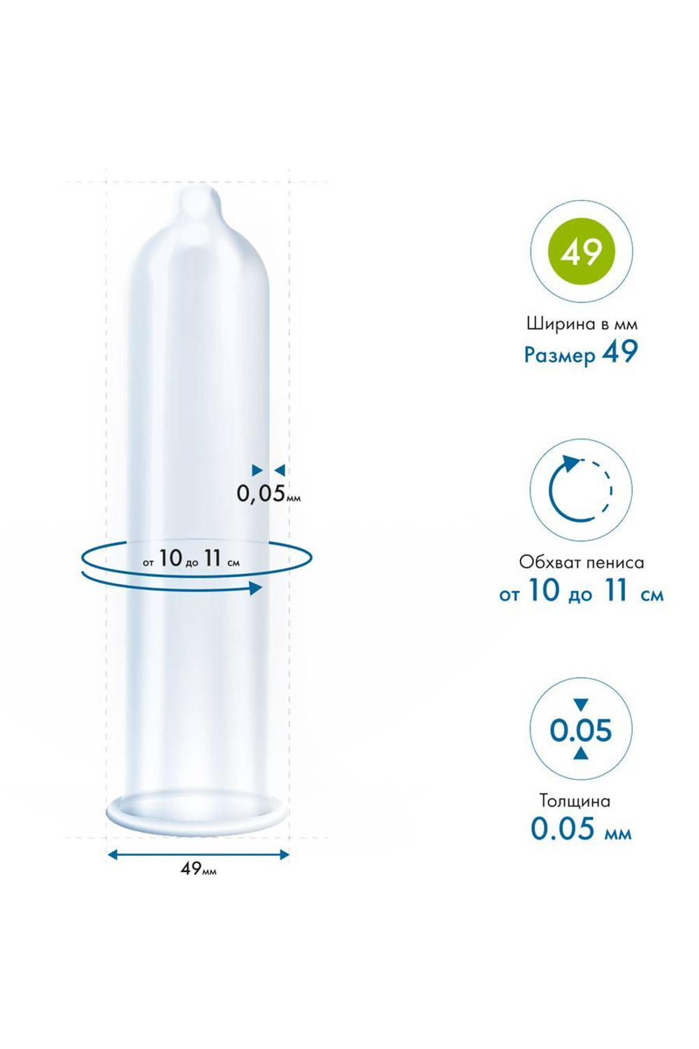 Презервативы MY.SIZE №10 размер 49 ширина 4,9 см