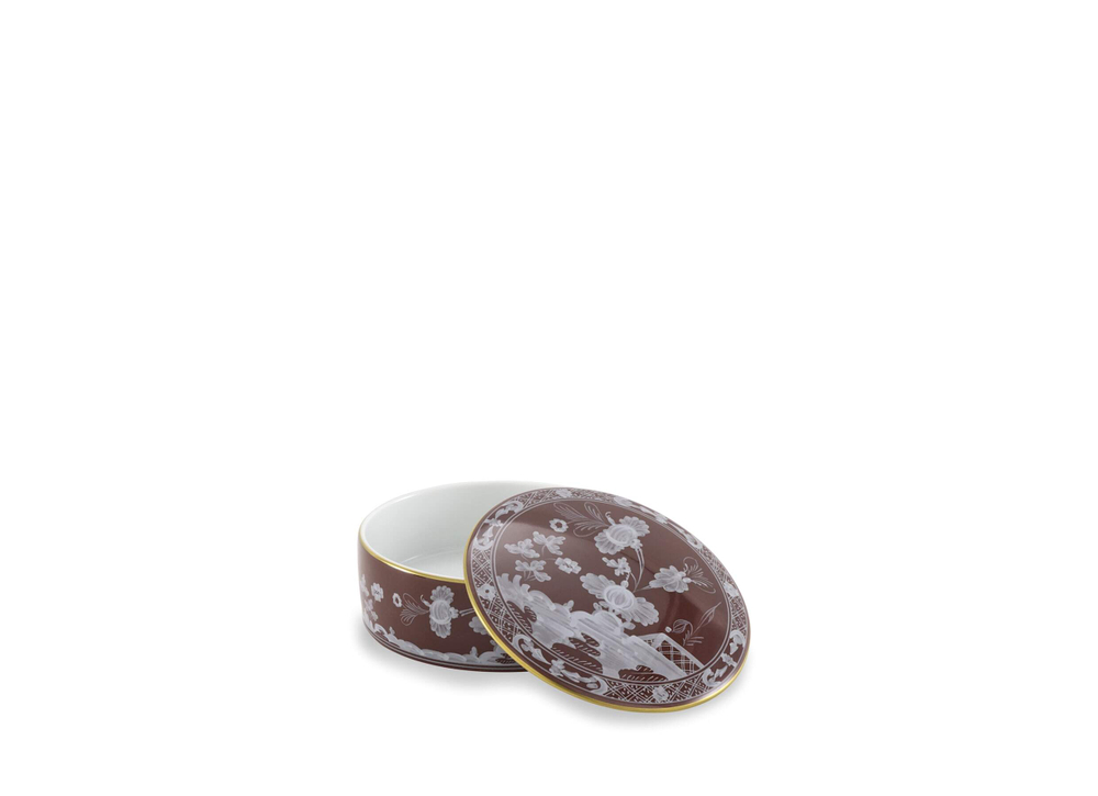 Шкатулка круглая Oriente Italiano Castagna (13.2 см)