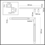 5690/19CL LEDIO LN23 053 чёрный Потолочный светильник LED 19W 3000K 1100Лм 220V HAWK