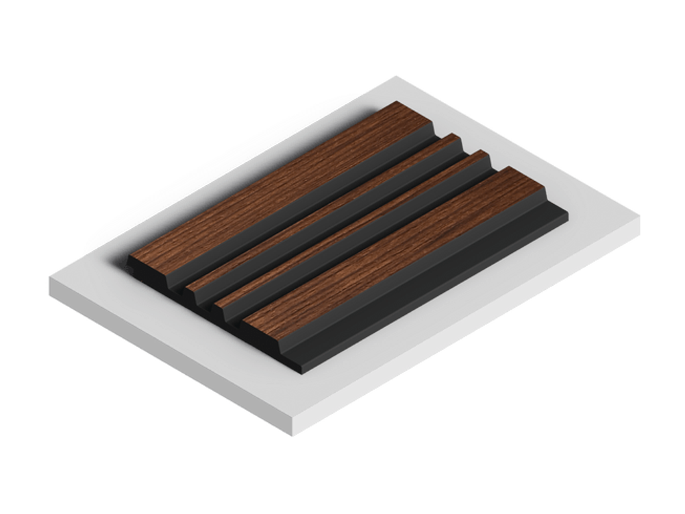 Стеновая панель HiWood декорированная, 270x12 см