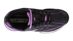 Женские Кроссовки теннисные Lotto Mirage 300 Speed W - all black/all white/bellflower