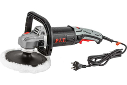 Полировочная шлифмашина P.I.T. 1.4 кВт, 600-3500 об/мин,180 мм, подош. унив., шерст. колпак., круг наждач. PPO180-C1