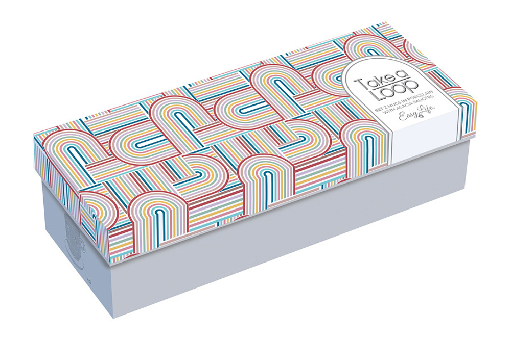 Набор кружек 2шт 350мл Easy Life Радуга el-r1780/tlo3