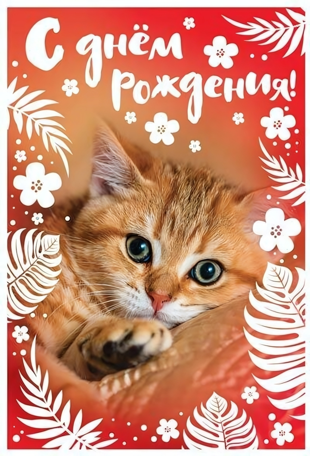 Открытка "С Днем Рождения!" 12*18 см. диз.2 (Сфера)