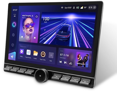 Магнитола для с кнопками в рамку 9" или 10" - Teyes CC3-2K монитор 13" QLED+2K на Android 10, CarPlay, 4G SIM-слот