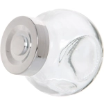 Банка для продуктов стеклянная 100 мл с крышкой, плоская