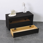 Комод Эдгар 70х28х35 см из дуба, черный