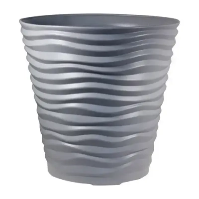 Кашпо ДЮНА D255мм H 240мм 8,5л Серый (комплект 5 шт)
