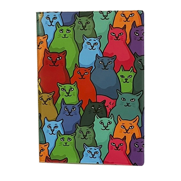 Обложка для паспорта "Найди спящего кота"