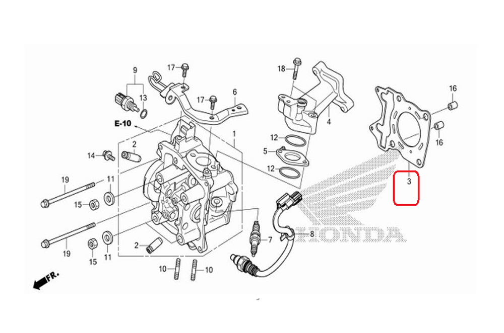 12251-KZR-601. GASKET, CYLINDER HEAD