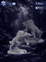 Волки Ночная стая миниатюры для настольных игр РНИ, ДнД