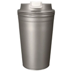 Термостакан с клапаном, 350мл, металлик бежевый