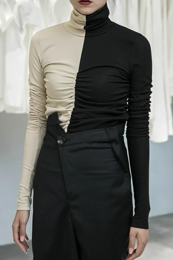 Плиссированная водолазка «MARZ»