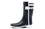 HUNTER Refined Thermal Slip Resistant Slip Resistant Rain Boots Women"s Marine Blue