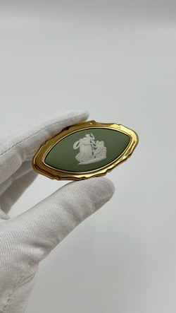 Футляр для помады зелёный Wedgwood by Stratton