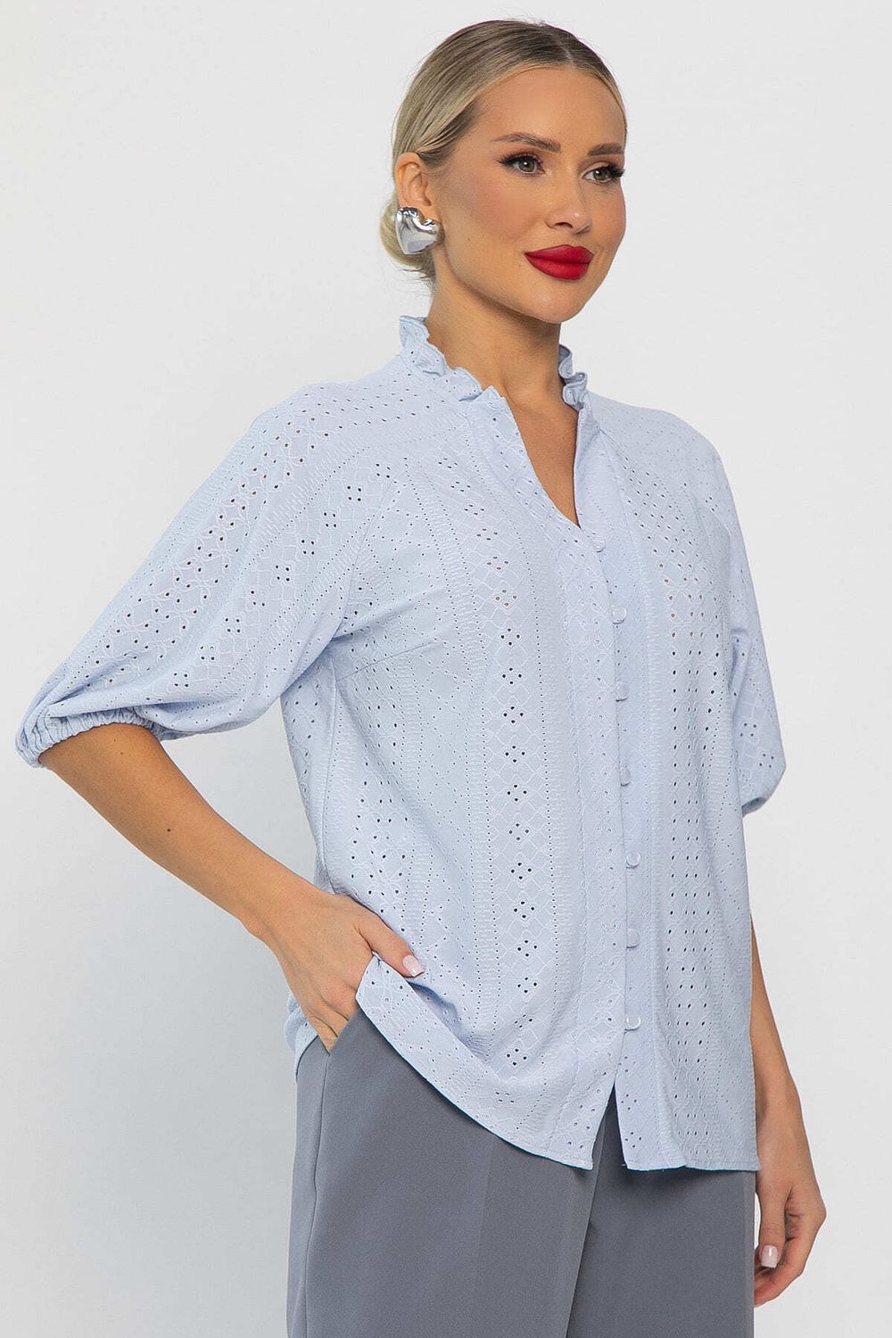 Блуза Люция (голубая) Б14289-45М LT Collection