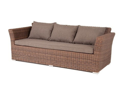Прямой диван Капучино трехместный, коричневый Арт.: YH-C3130W-3 brown