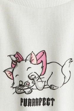 H&M Футболка с принтом, белый