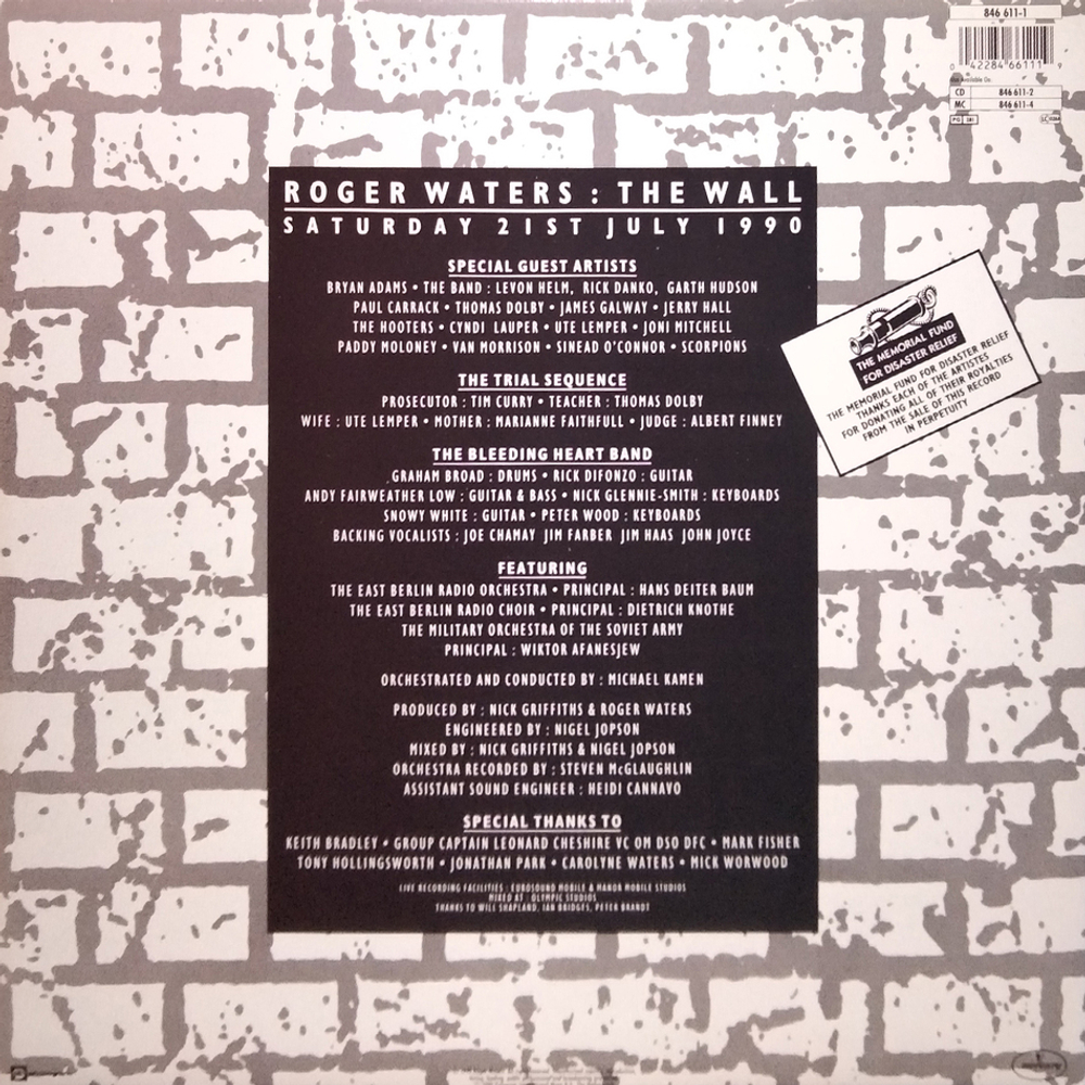 Roger Waters / The Wall - Live In Berlin (2LP)