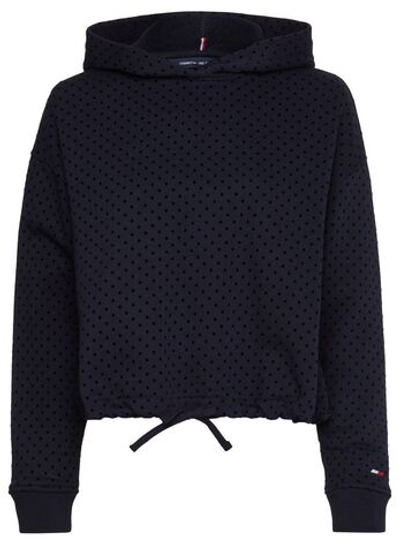 Женская теннисная куртка Tommy Hilfiger Relaxed Polka Dot Hoodie - Blue