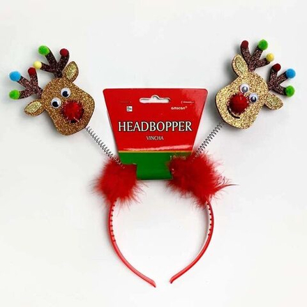 Ободок-антенки Олень рождественский