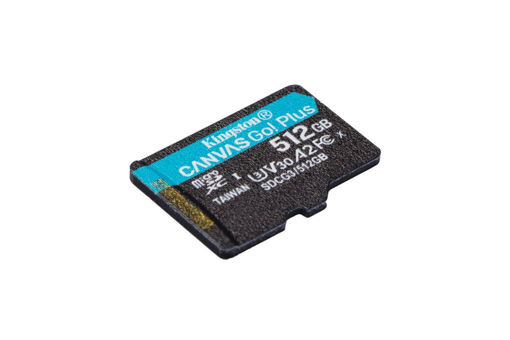 Карта памяти Kingston MicroSDXC Class 10 Canvas Go Plus UHS-I U3 V30 A2 (170/70 Mb/s), 512GB
