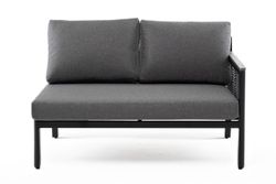 "Париж" модуль диванный левый, двухместный, цвет серый