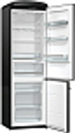 Отдельностоящий двухкамерный холодильник Gorenje ORK192BK