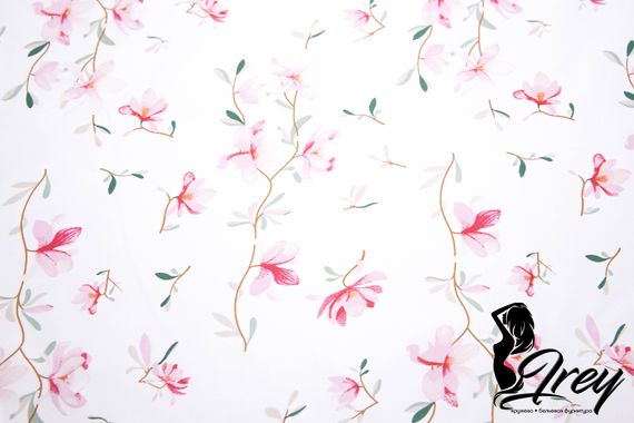 Атлас-стрейч бельевой, магнолия