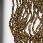 Гематин (гематит), оттенок "Золото", тонкий фриформ 6-8*2,5мм