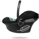 Коляска Cybex Balios S Lux TPE complete Aton S2 Moon Black Base One 4 в 1 Chocolate Brown с дождевиками