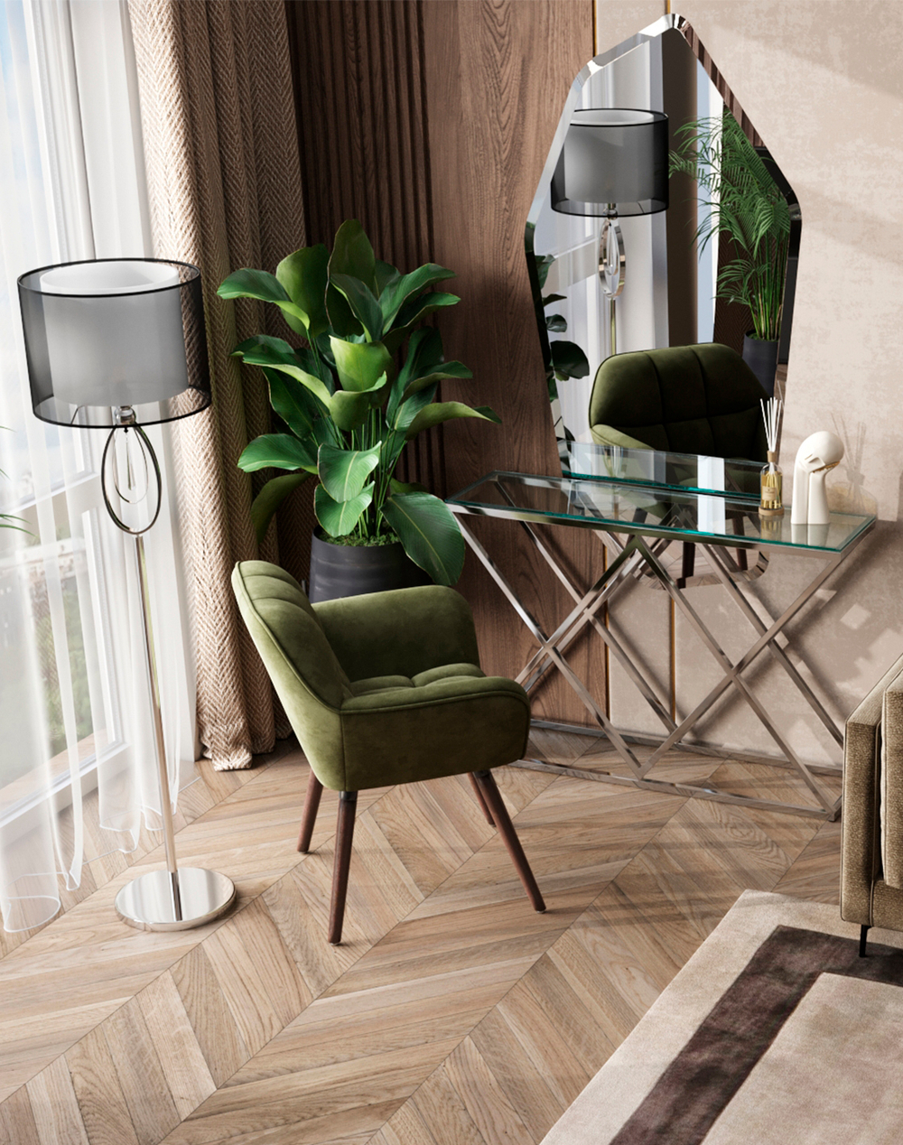 Кресло Брайан хаки