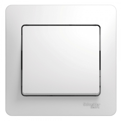 Schneider Electric Glossa Белый Выключатель 1-клав. в сборе с рамкой IP20 скрытая установка 86977