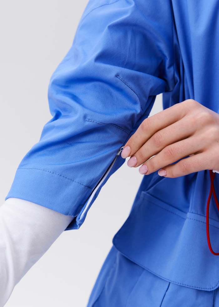 Жакет медицинский женский Волюмэ, эйр блю хлопок