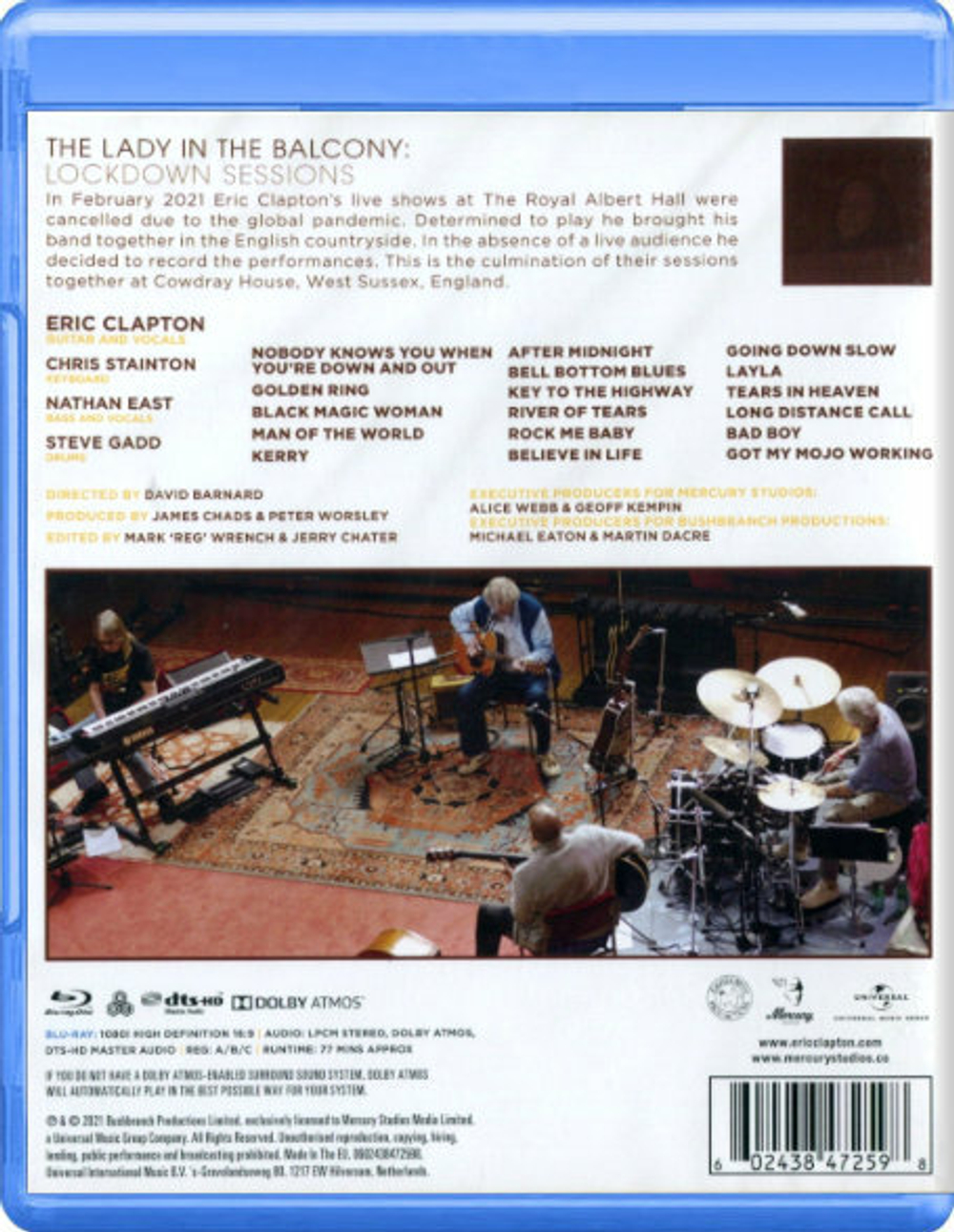 Eric Clapton / The Lady In The Balcony: Lockdown Sessions (Blu-ray)
