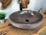 Раковина из речного камня RS-65805 62х47х15 из натурального камня