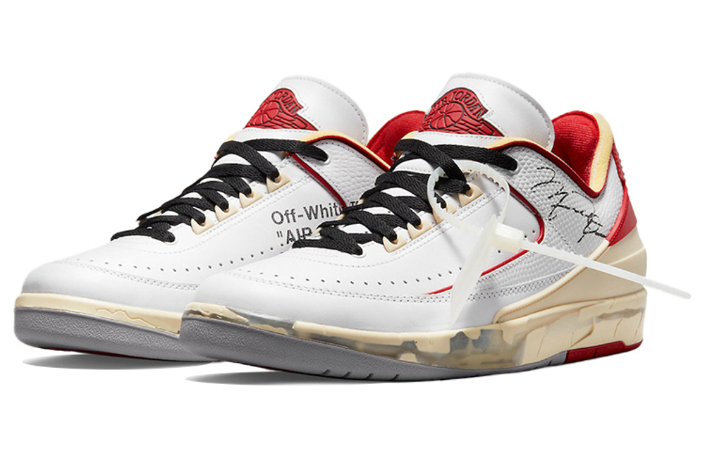 Кроссовки Off-White X Jordan Air Jordan 2 Retro Low Sp "White And Varsity Red"